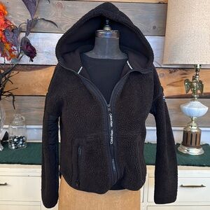 Calvin Klein zip up sweater with zipper pockets